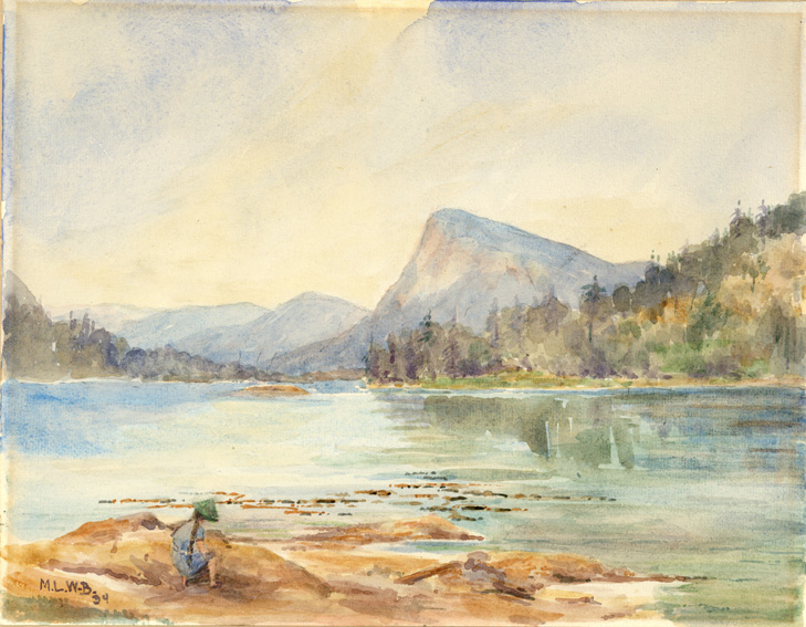 Nancy Braithwaite at the beach of Chad Island looking into Fulford Harbour. Nancy